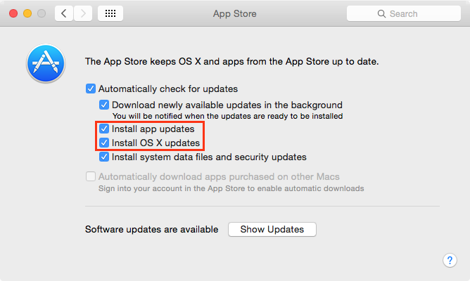 How to check for software updates on my mac